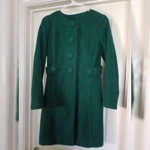 Emerald Green Banana Republic Pea coat